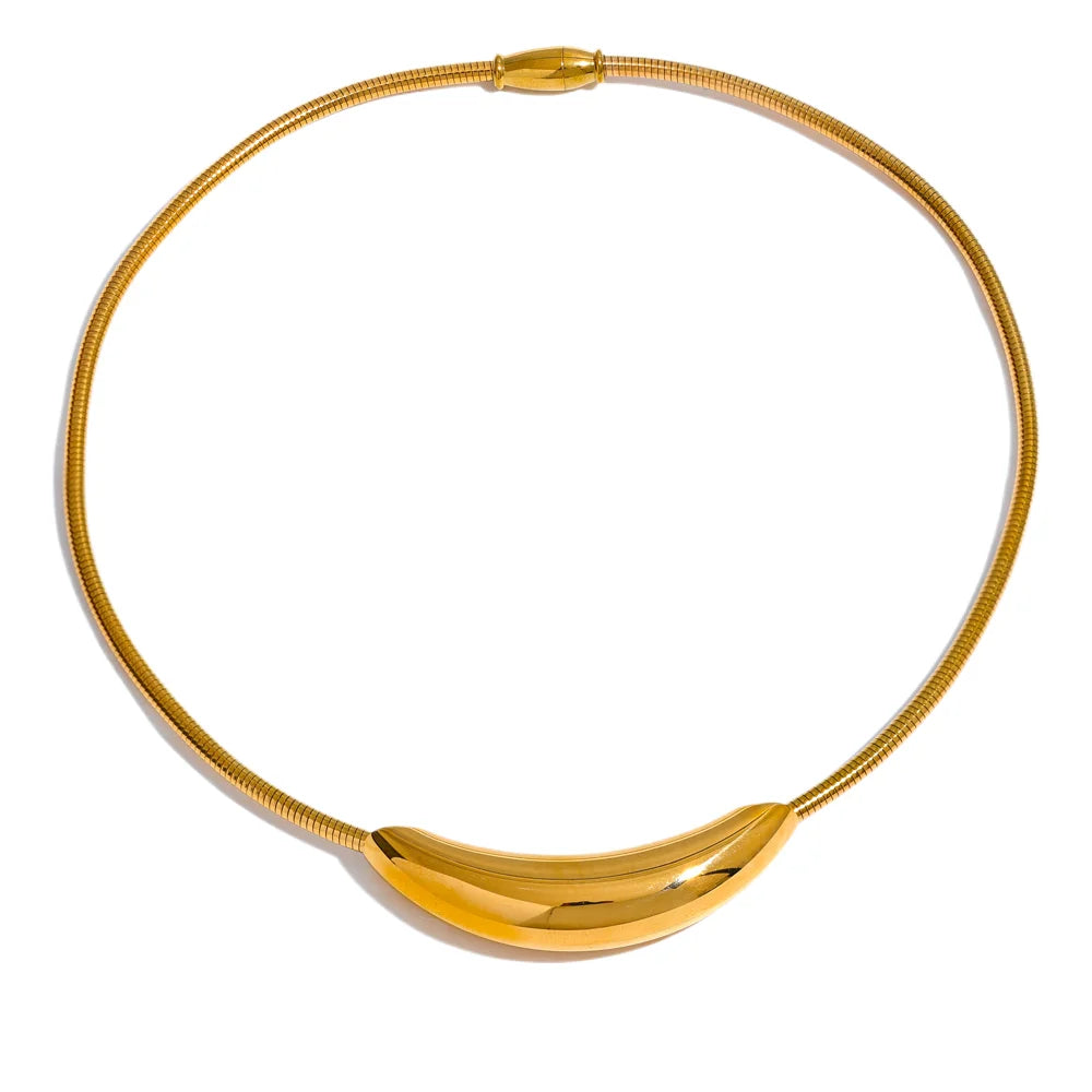 Sculpt Bar Collar Necklace