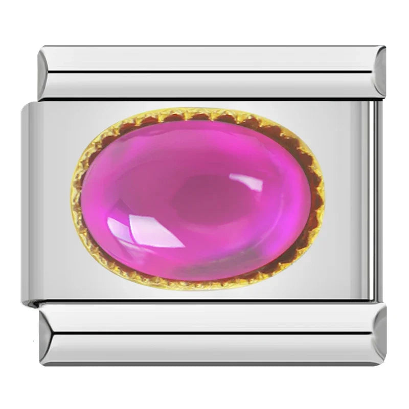 Elegant Amethyst Resin - Silver Charm - Charmris