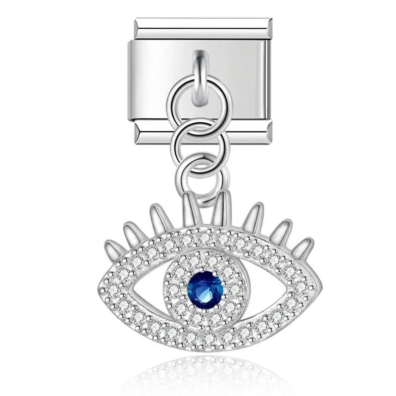 Attractive Blue Eye with CZ