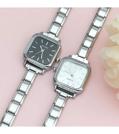 Elara Square – Black Dial | Italycharm Women's Watch - Charmris