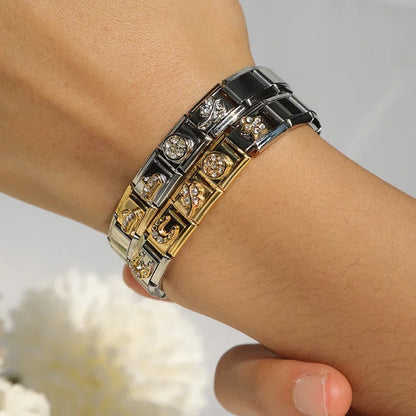 Golden Star with CZ - Gold Charm