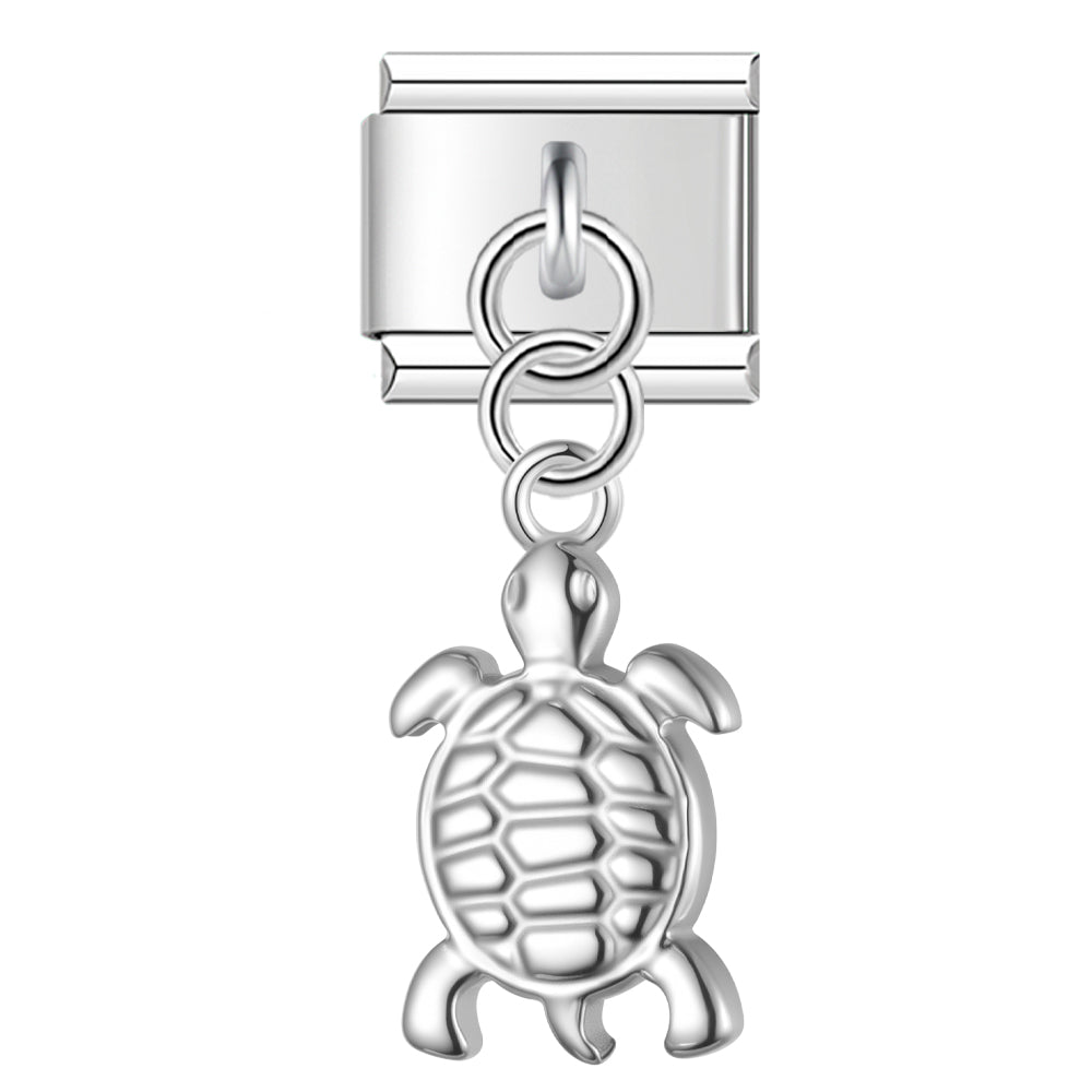 Sea Turtle – Silver Italian Pendant Charm