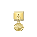 Seashell – Gold Italian Pendant Charm