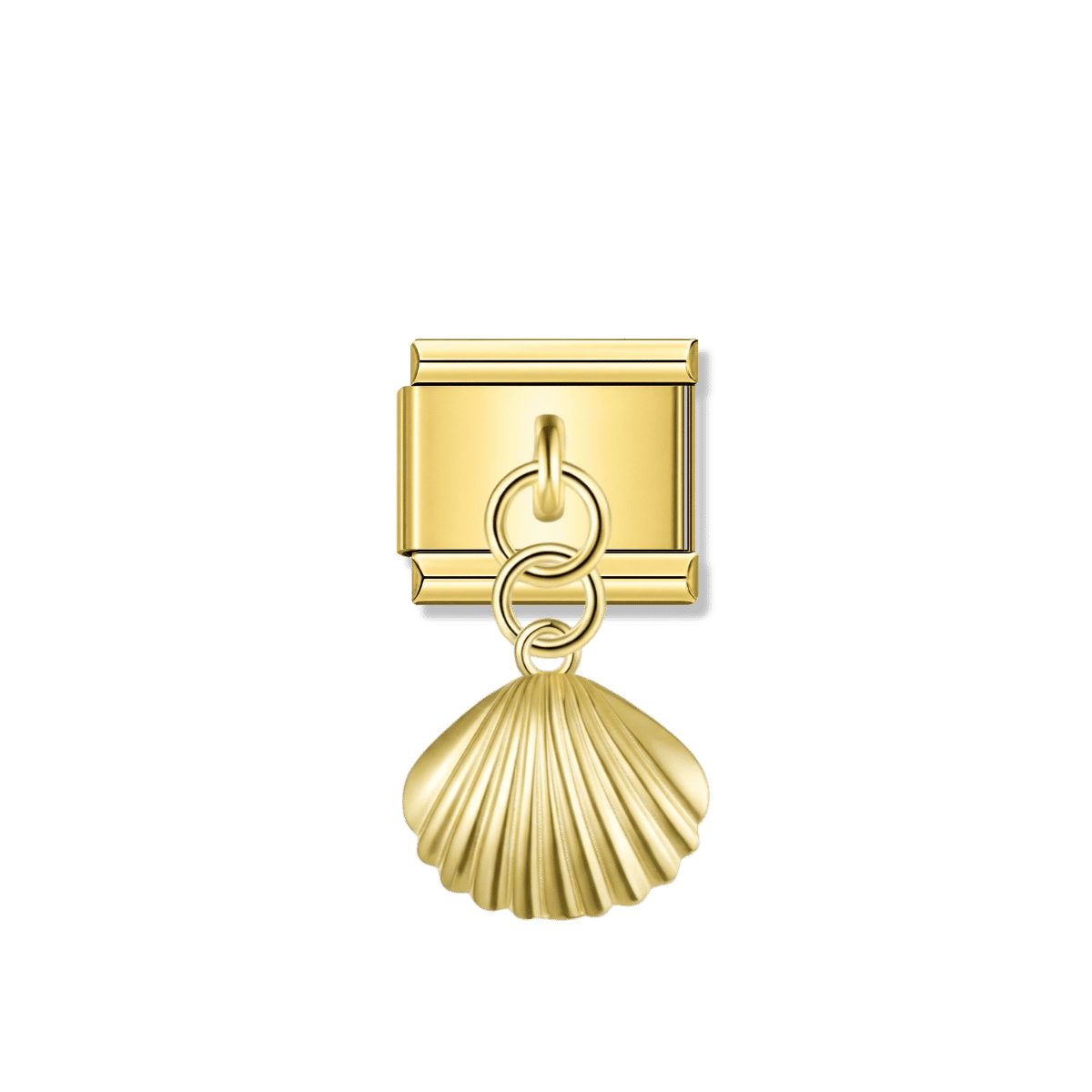 Seashell – Gold Italian Pendant Charm – Italian charm by Italycharm