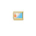 Seashore and Seashells - Gold Charm - Charmris