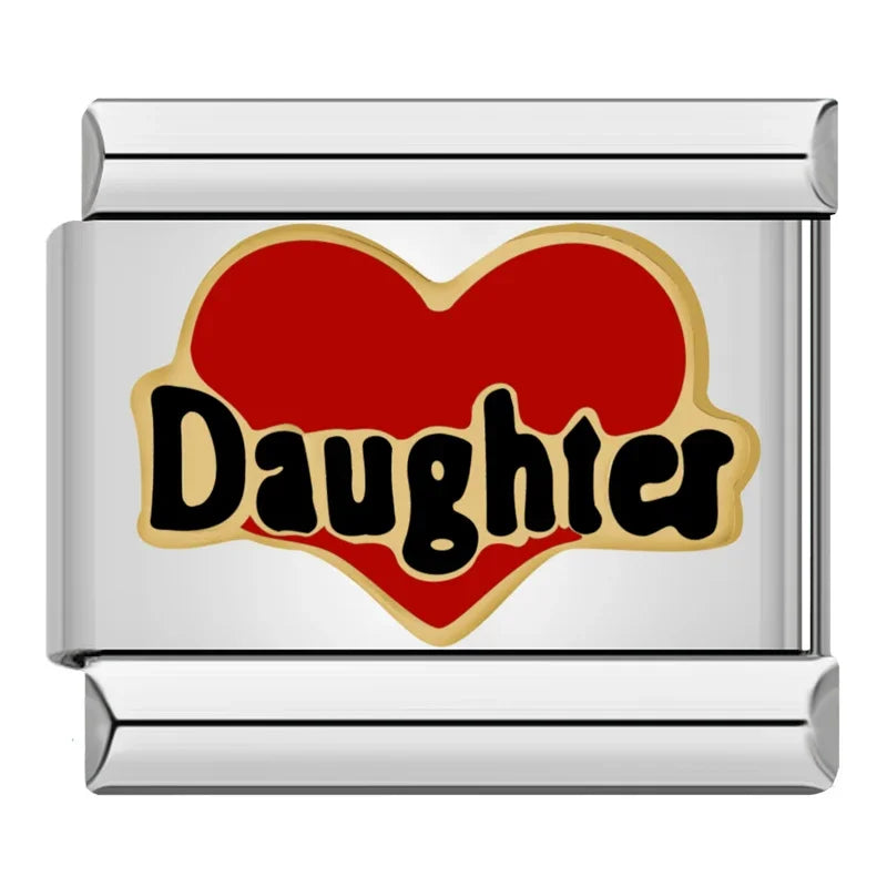 Daughter charm - Silver Charm