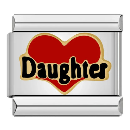Daughter charm - Silver Charm