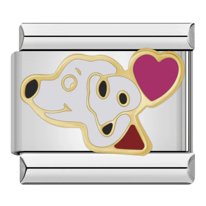 Puppy Love – Matching Silver Italian Charm
