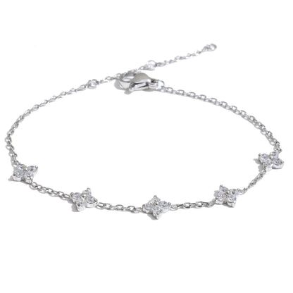 Wildflower Pavé Chain Bracelet