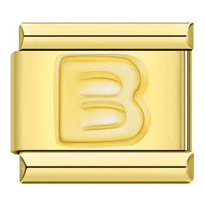 Golden Letter B - Gold Charm - Charmris