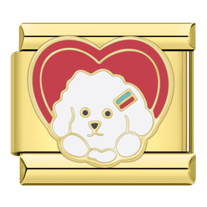 Sleepy Kitty - Gold Charm - Charmris