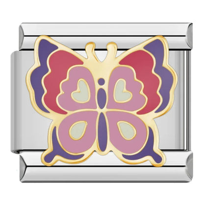 Gorgeous Pink Butterfly - Silver Charm - Charmris