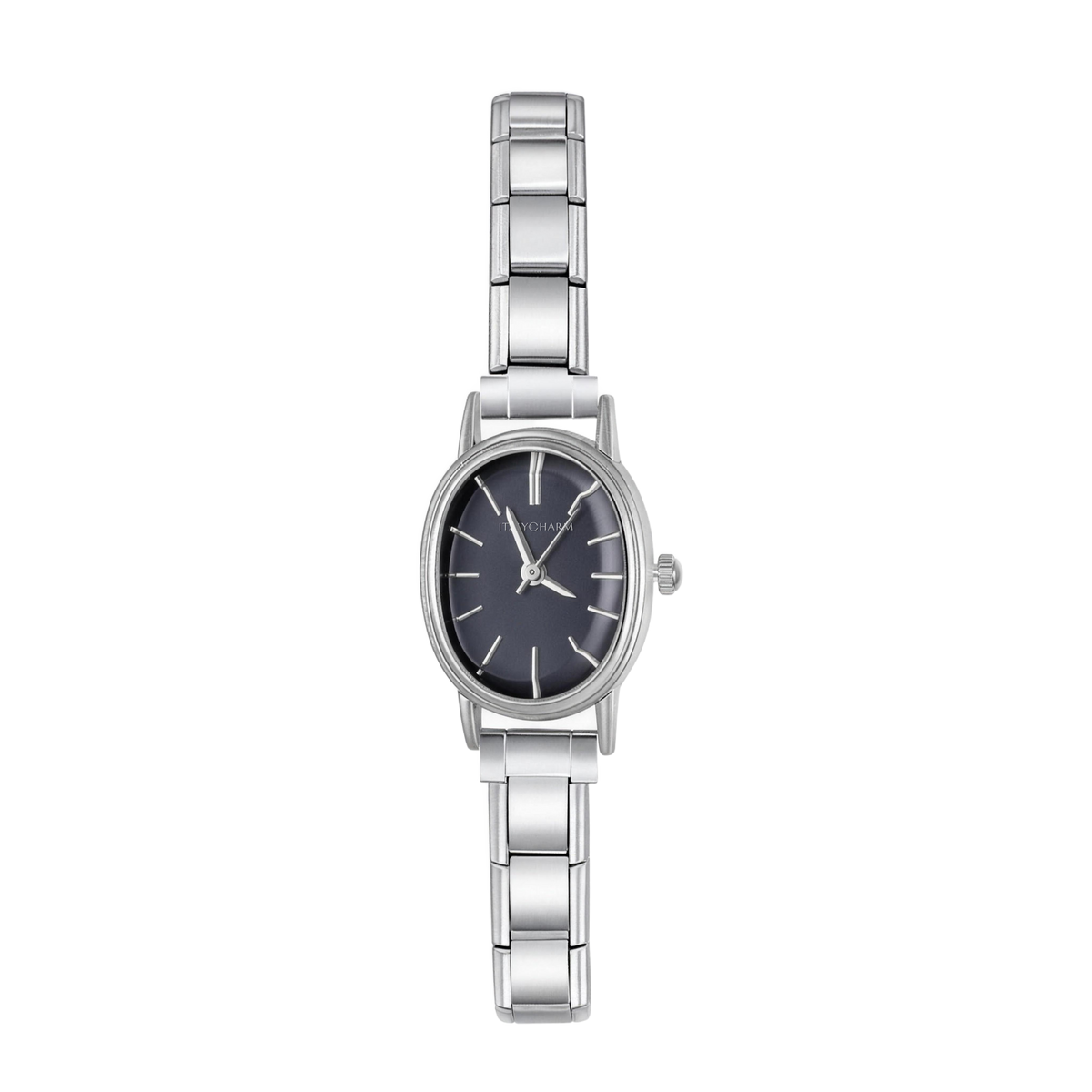 Silva Grace – Charcoal Grey Dial Silver Women's Watch | Italycharm – Italian charm watch by Italycharm