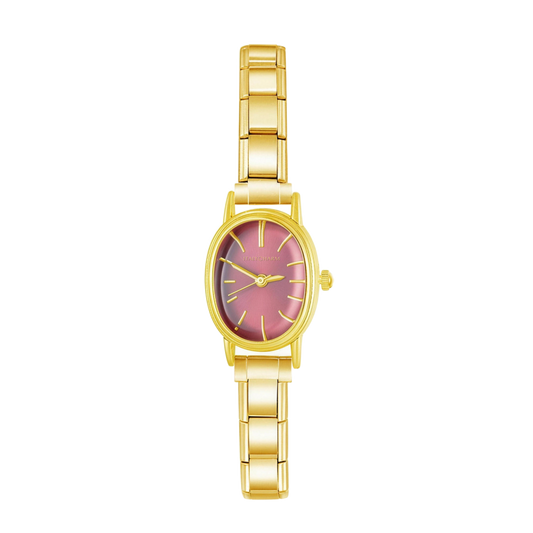 Silva Grace – Rose Blush Dial Gold Women's Watch | Italycharm – Italian charm watch by Italycharm
