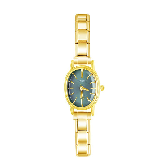 Silva Grace – Emerald Green Dial Gold Women's Watch | Italycharm