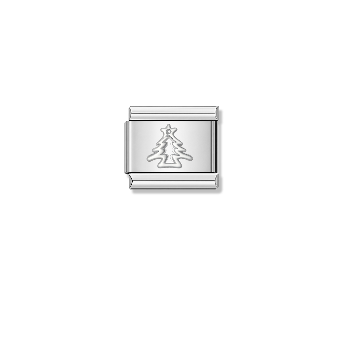 Silver Christmas Tree – silver Italian charm by Italycharm