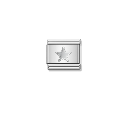 Silver Star – silver Italian charm by Italycharm