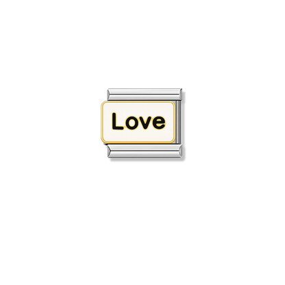 Simple Love – silver Italian charm by Italycharm