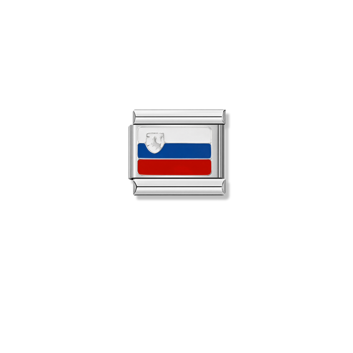 Slovenia Flag – silver Italian charm by Italycharm