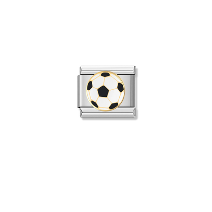 Soccer Ball – silver Italian charm by Italycharm