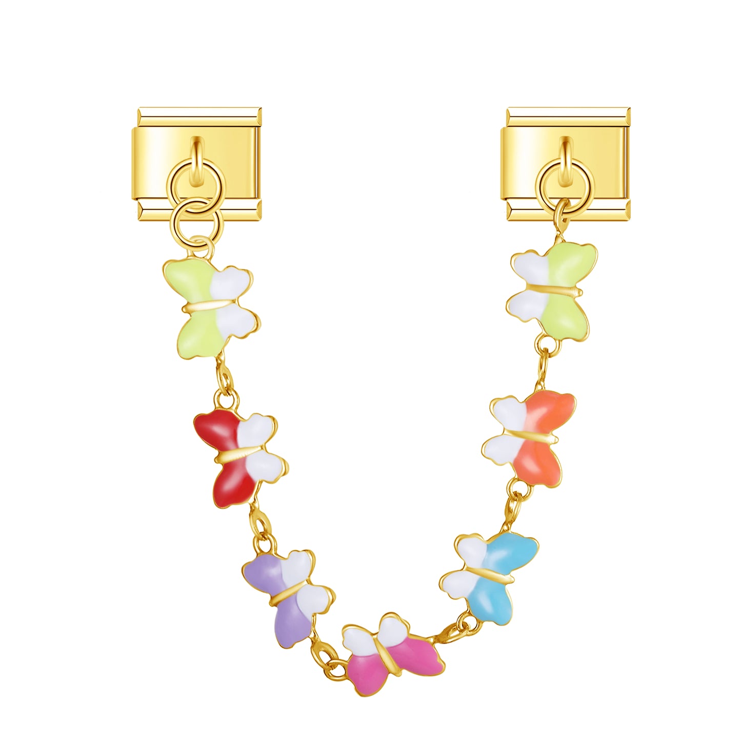 Social Butterfly – Gold Chain Charm