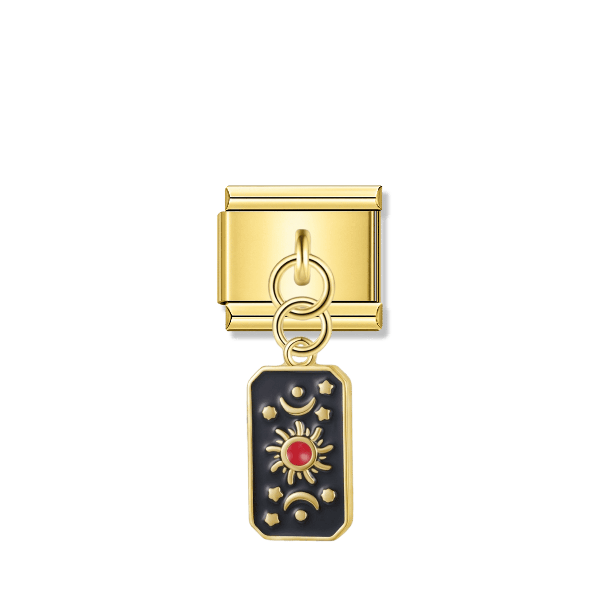 Solar Core – gold Italian pendant charm by Italycharm