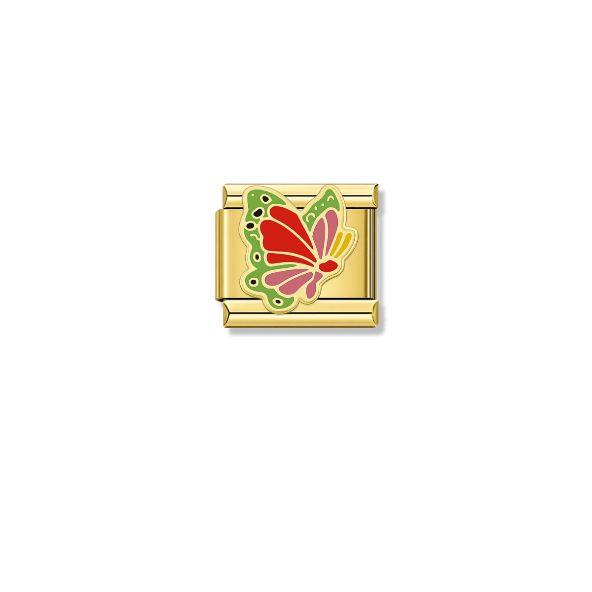 Spring Butterfly – gold Italian charm by Italycharm