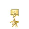 Starfish – Gold Italian Pendant Charm