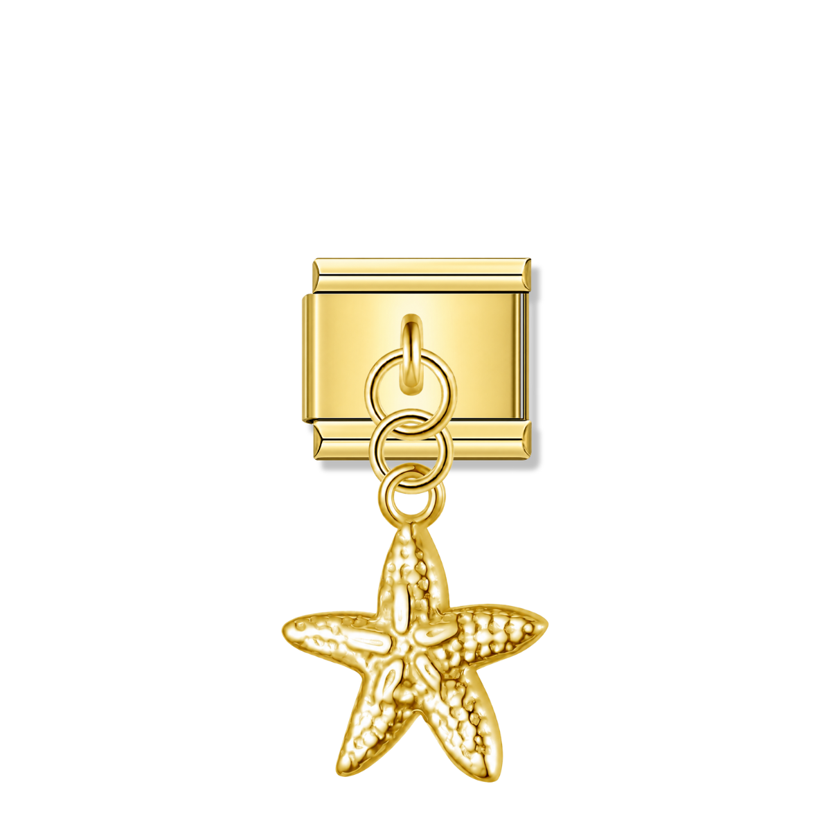 Starfish – Gold Italian Pendant Charm