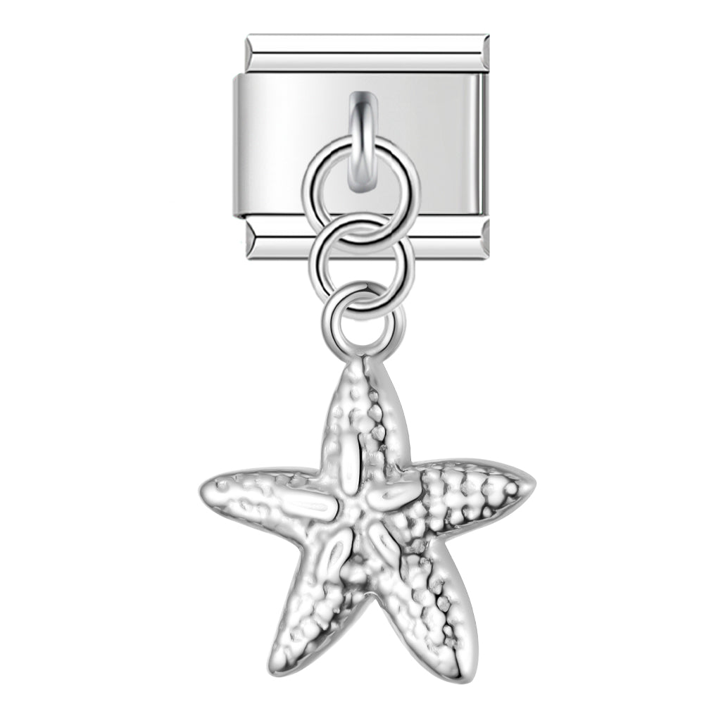 Starfish – Silver Italian Pendant Charm