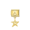 Starfish Spiral – Gold Italian Pendant Charm