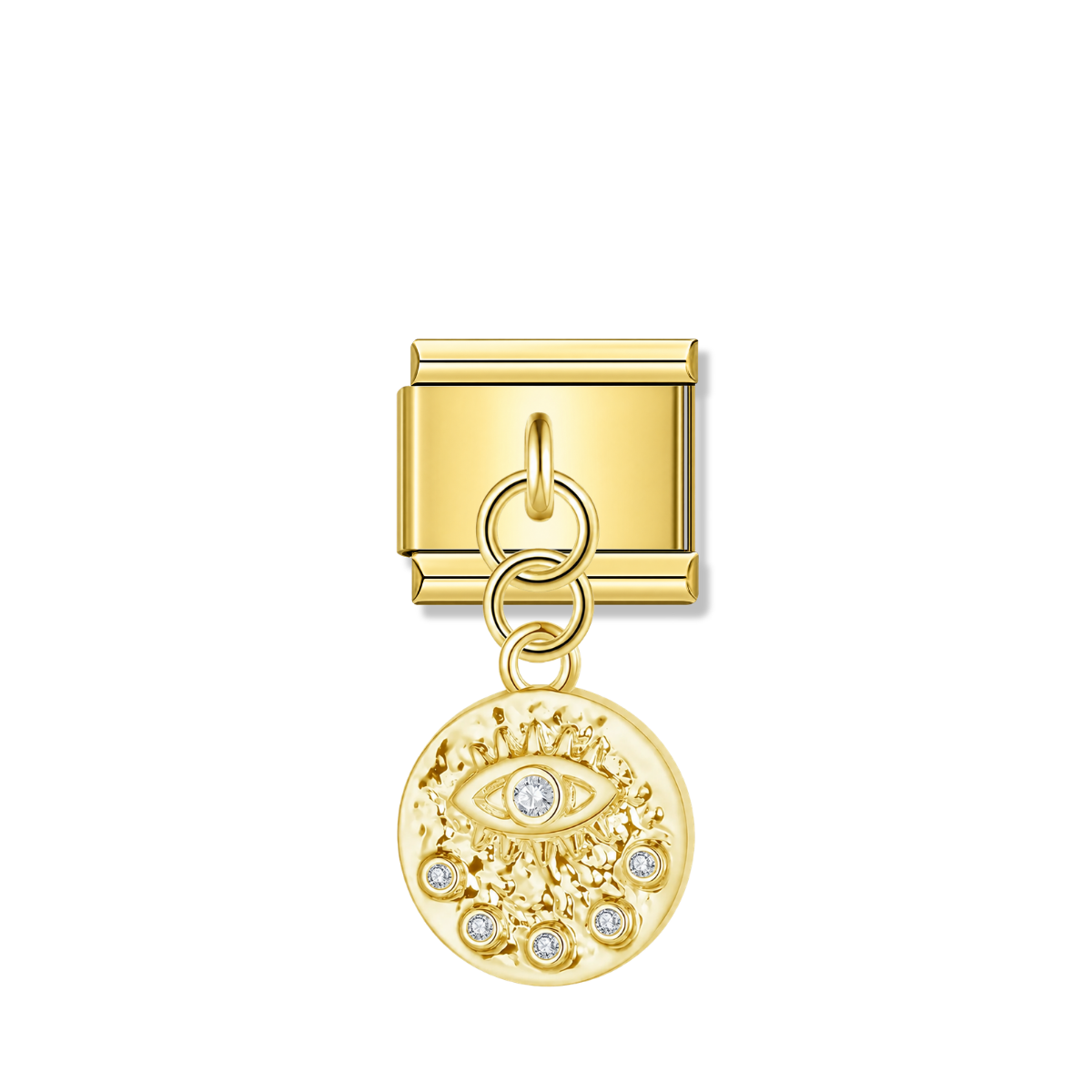 Starlight Gaze – gold Italian pendant charm by Italycharm