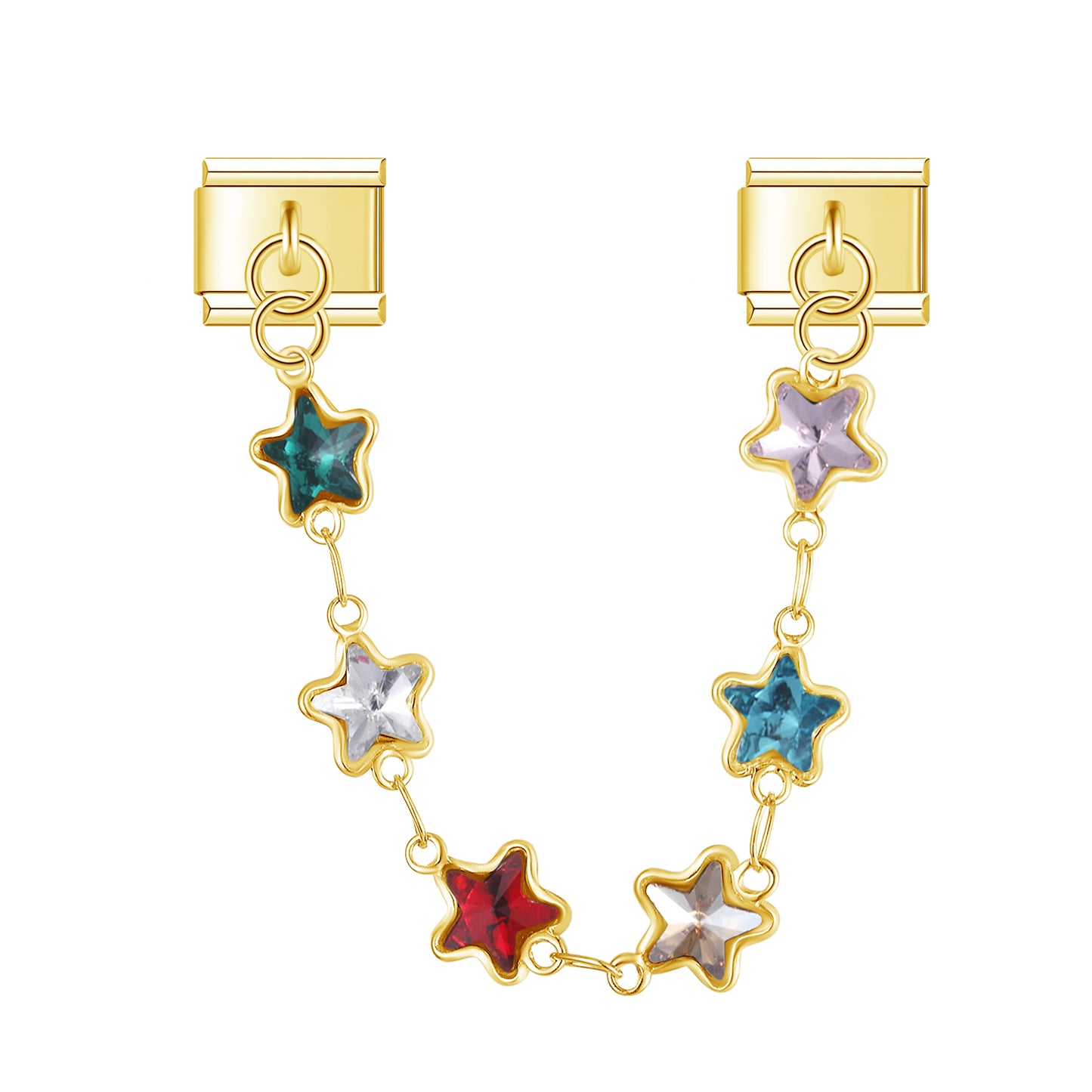 Starlight with CZ – Gold Chain Charm