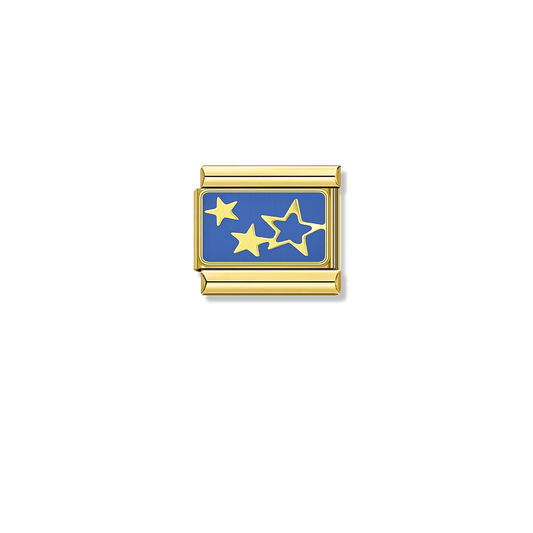 Stellar Classic – gold Italian charm by Italycharm