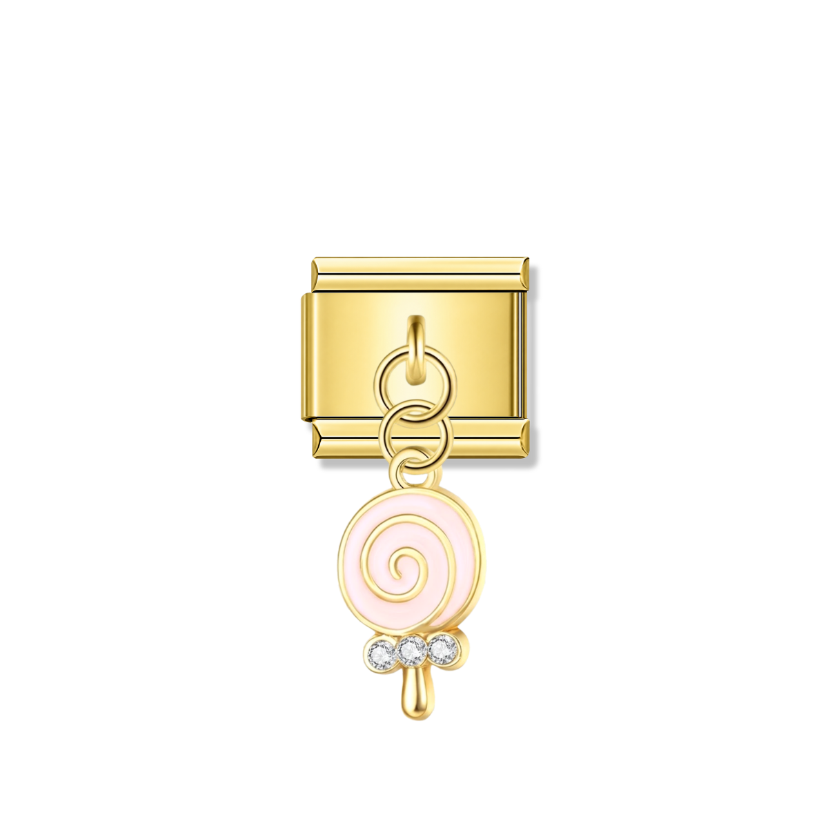 Sweet Baby Candy – gold Italian pendant charm by Italycharm