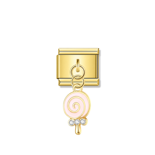 Sweet Baby Candy – gold Italian pendant charm by Italycharm