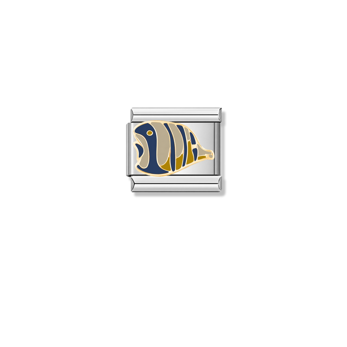 Tropical Fish – Silver Italian Charm – Italian charm by Italycharm