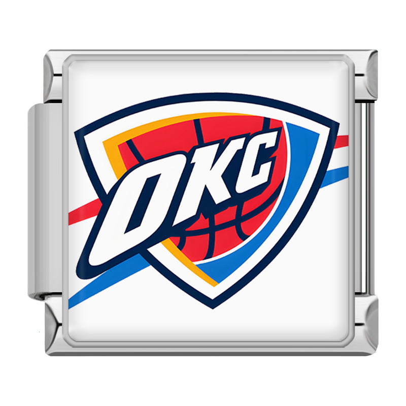 Oklahoma City Thunder Logo - Silver Charm - Charmris