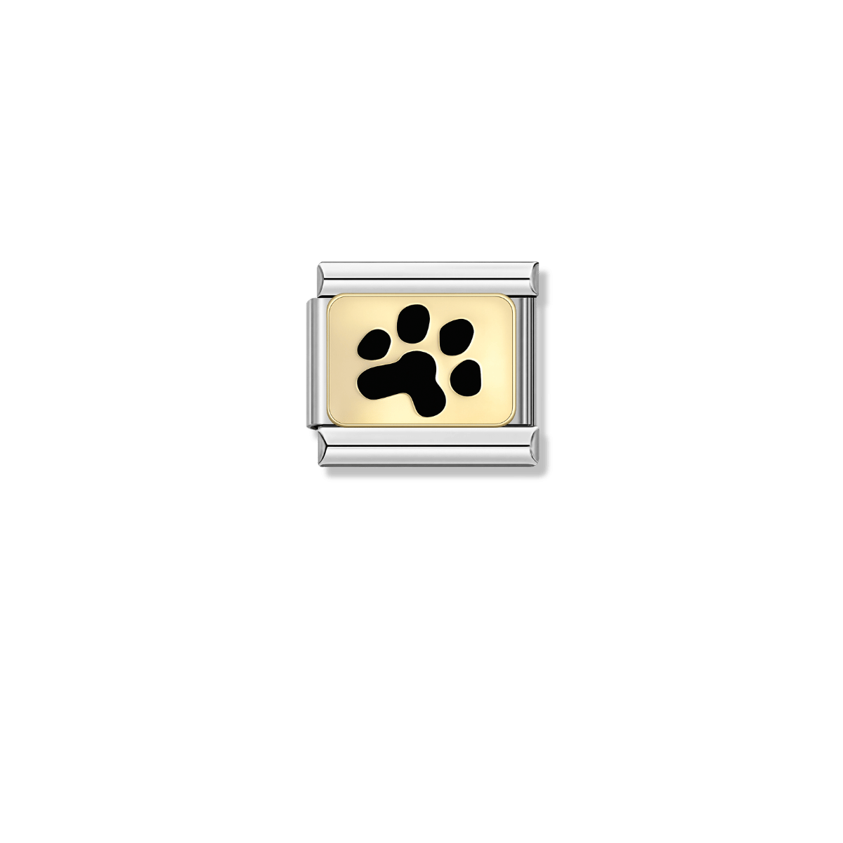 Tiny Paw Print – silver Italian charm by Italycharm