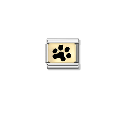 Tiny Paw Print – silver Italian charm by Italycharm