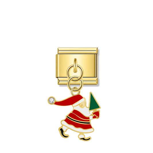Tiny Tannenbaum – gold Italian pendant charm by Italycharm
