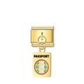 Travel Passport – Gold Italian Pendant Charm
