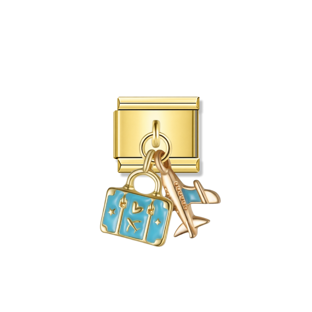 Travel Set – Gold Italian Pendant Charm