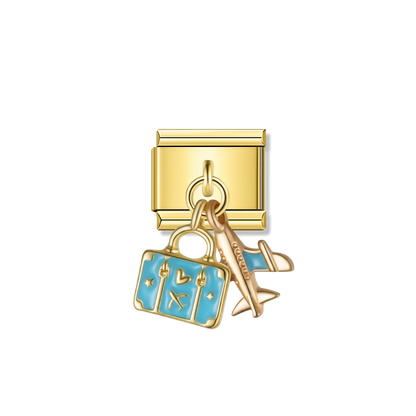 Travel Set – Gold Italian Pendant Charm