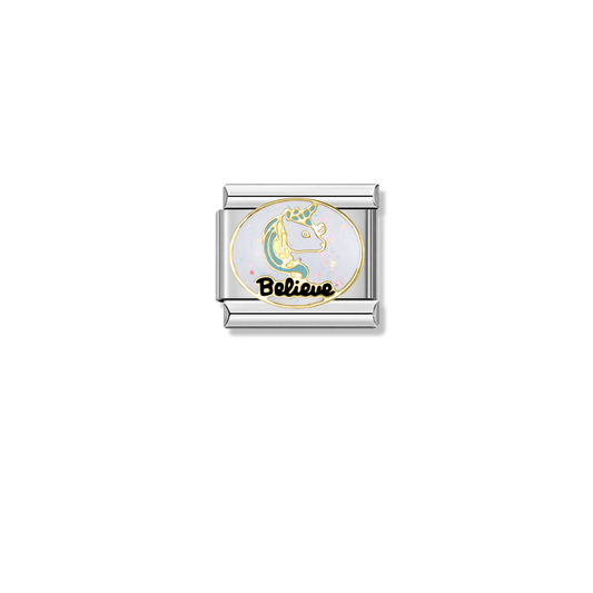 Unicorn Hope – silver Italian charm by Italycharm