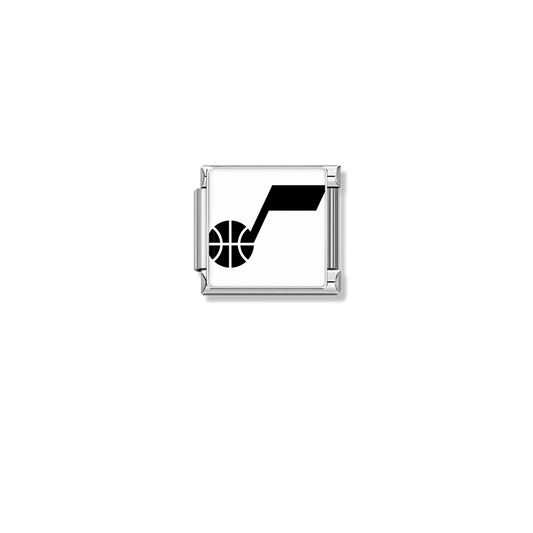 Utah Jazz Logo – silver Italian charm by Italycharm