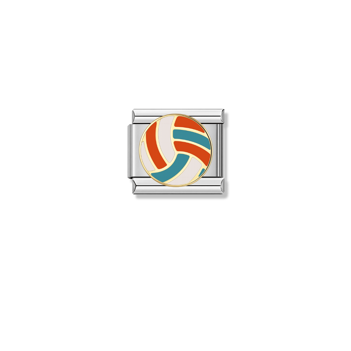 Volleyball – silver Italian charm by Italycharm