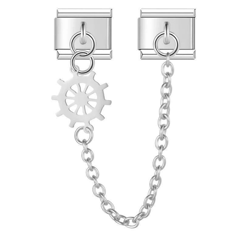 Wealth Wheel - Silver Chain Charm