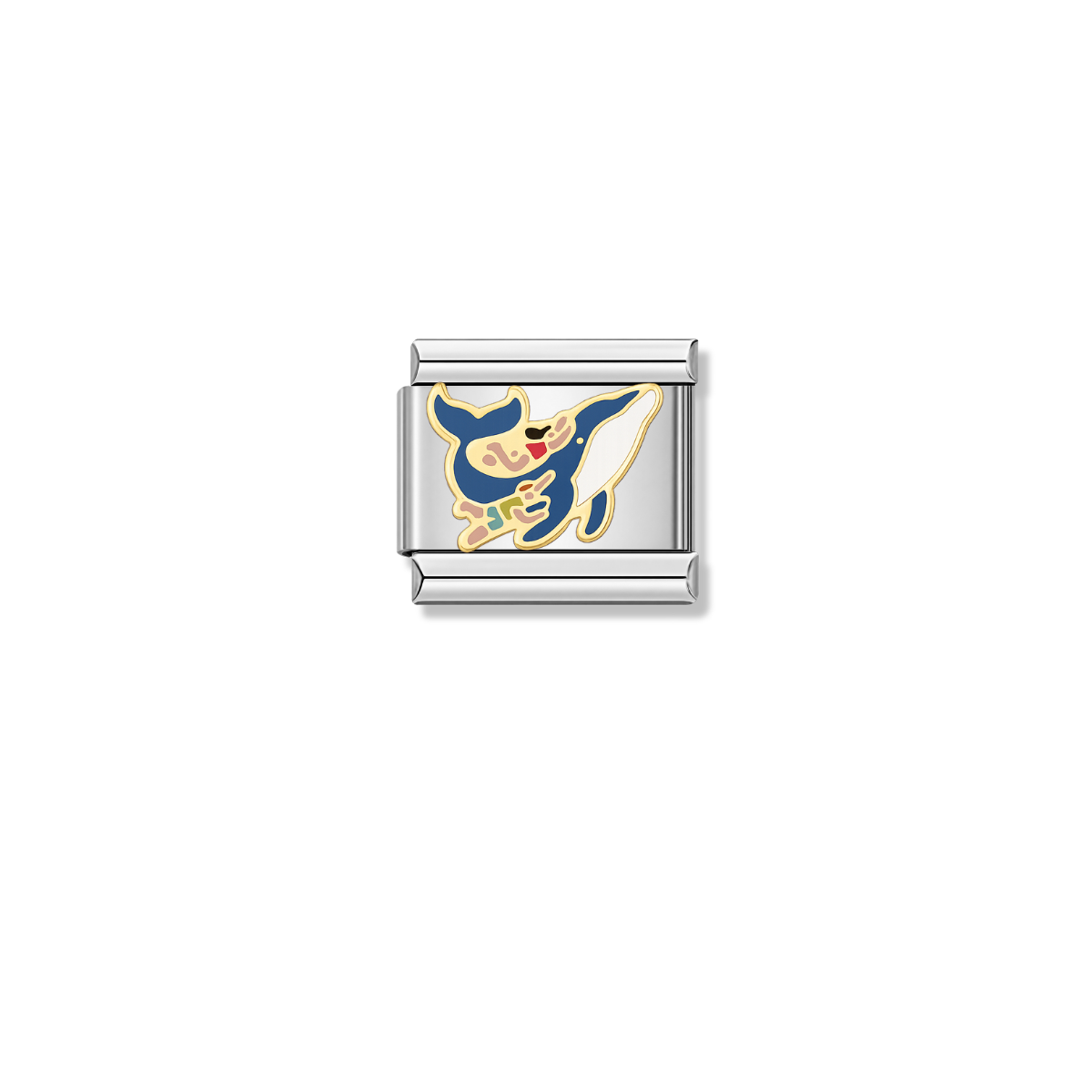Whale Rider – Silver Italian Charm – Italian charm by Italycharm