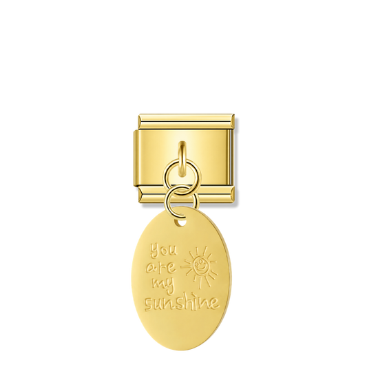 You Are My Sunshine - Gold Italian Pendant Charm – Italian charm by Italycharm